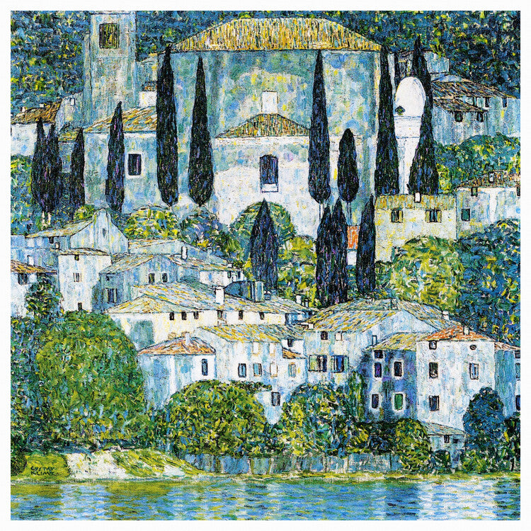 Church in Cassone (1913), Gustav Klimt Poster, Plakat, 40 × 40 cm