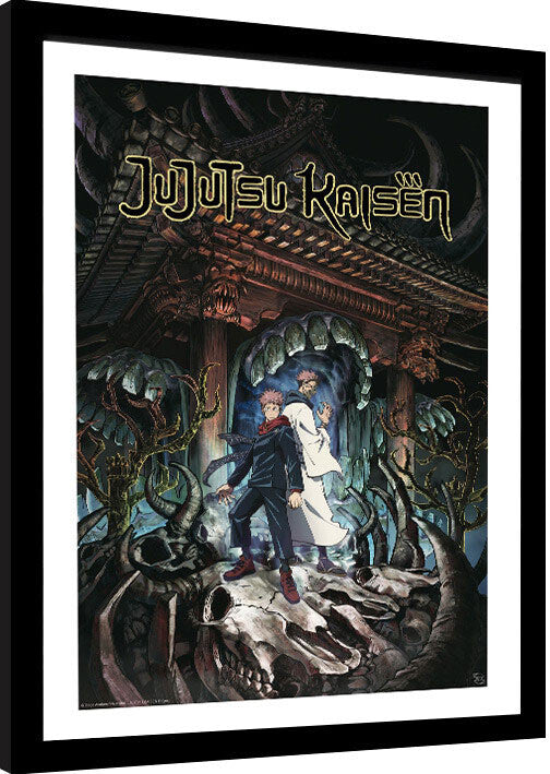Jujutsu Kaisen - Idatori - Sukuma Gerahmte Poster, Bilder, 34 x 44.2 cm