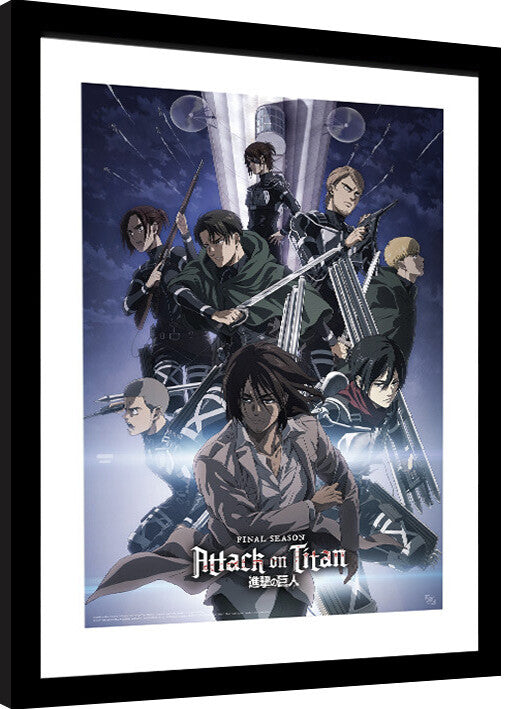 Attack on Titan - S4 key art 2 Gerahmte Poster, Bilder, 34 × 44.2 cm