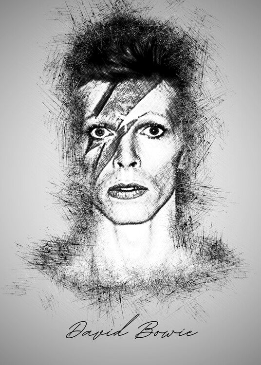 Leinwand Poster, Bilder David B. Sketch, 65 × 90 cm