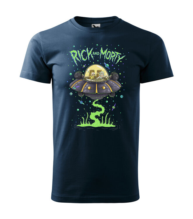 T-Shirt Rick and Morty in a Space Shuttle, XXL