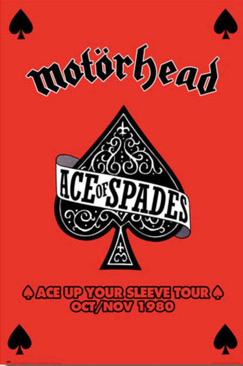 Motorhead - Ace Up Your Sleeve Tour Poster, Plakat, 61 × 91.5 cm