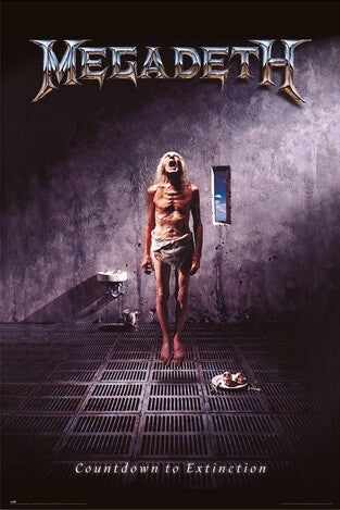 Megadeth - Countdown to Extinction Poster, Plakat, 61 × 91.5 cm