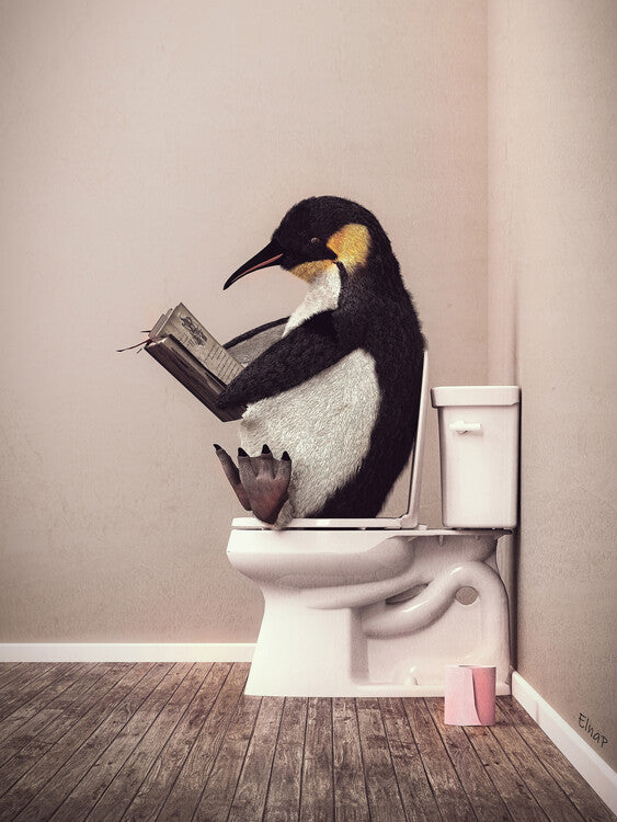 Leinwand Poster, Bilder Penguins in Tub Printe Wall Art, penguin Photo, penguin, 60 × 80 cm