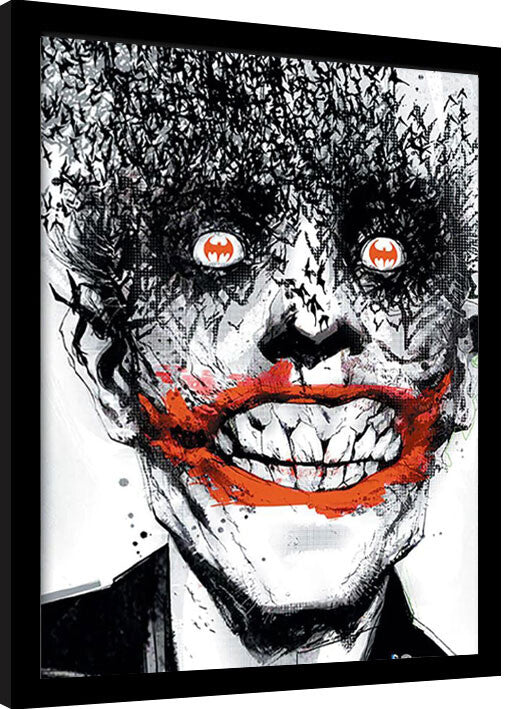 DC Comics - Joker Bats Gerahmte Poster, Bilder, 34.3 × 44.5 cm