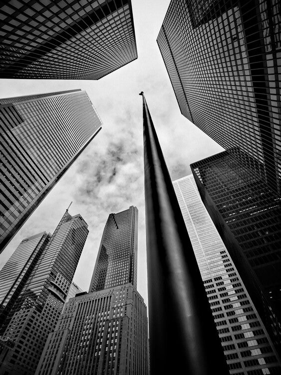 Leinwand Poster, Bilder Skyscrapers II, Jasmine, 60 × 80 cm