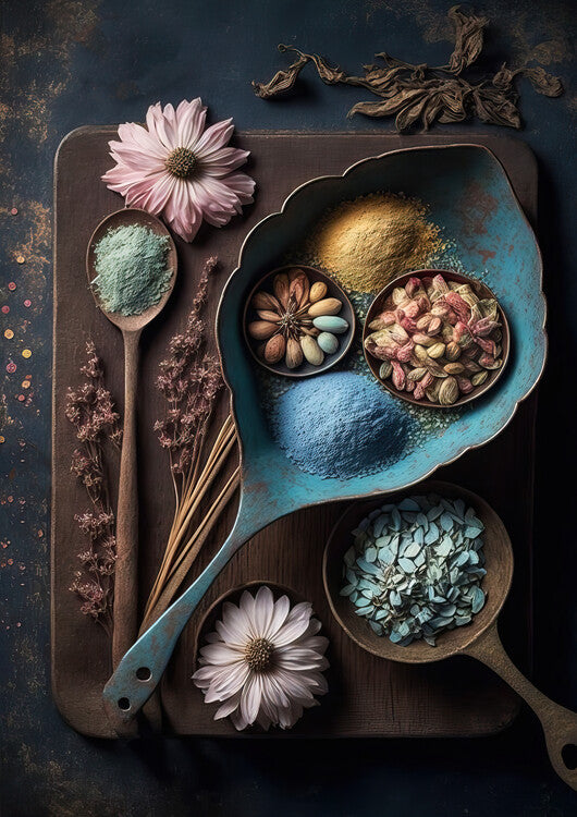Leinwand Poster, Bilder Spices, Treechild, 65 × 90 cm