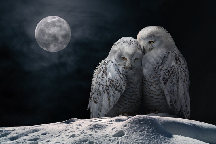 Leinwand Poster, Bilder MoonOwls, Marcel Egger, 90 × 60 cm