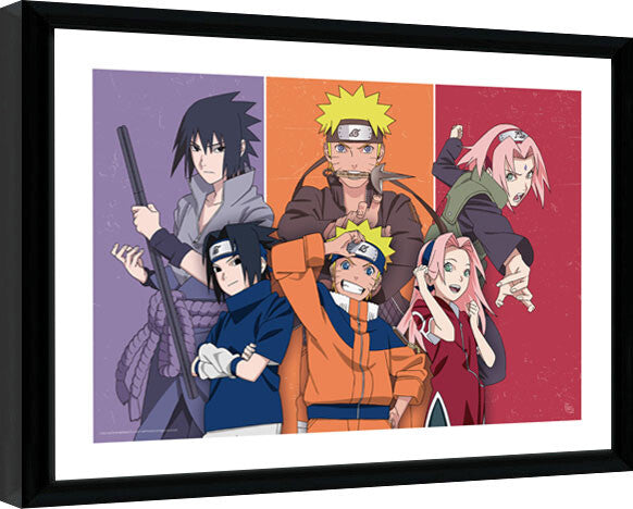 Naruto Shippuden - Adults and Children Gerahmte Poster, Bilder, 44.2 × 34 cm