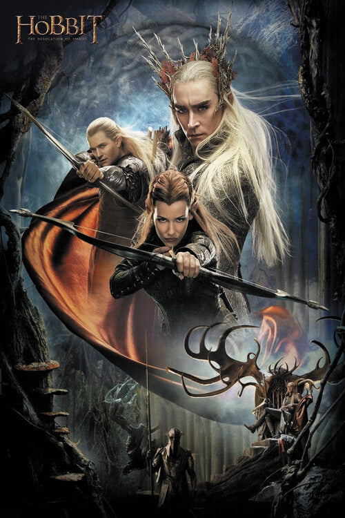 Hobbit - The Desolation of Smaug - The Elves Poster, Plakat, 26.7 × 40 cm