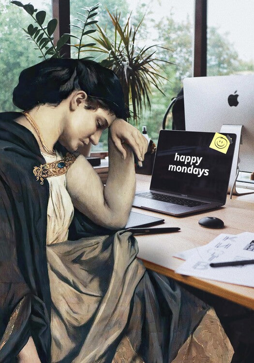 Leinwand Poster, Bilder Happy Mondays, 70 × 100 cm