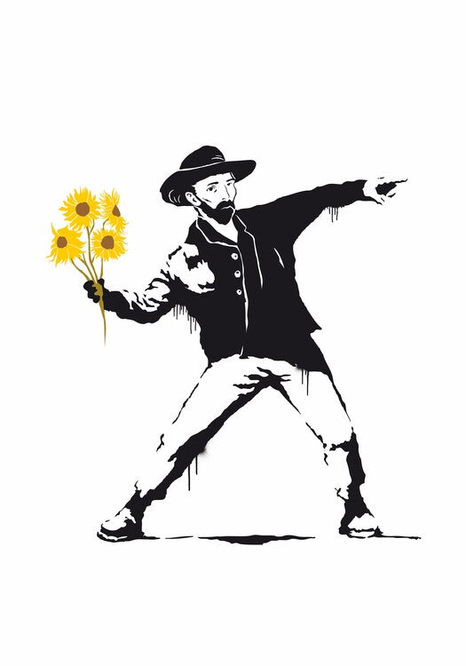 Leinwand Poster, Bilder Vincent Sunflowers, 70 × 100 cm