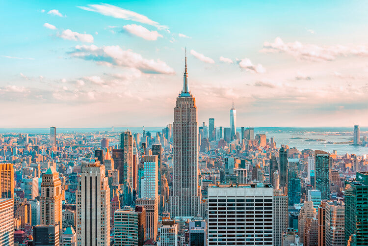 Leinwand Poster, Bilder New York Sunset, 90 × 60 cm