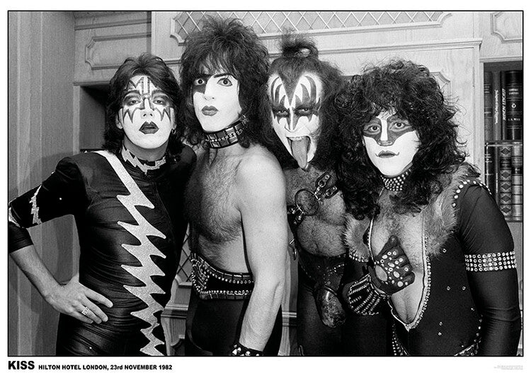 Kiss - Hilton Hotel London 1982 Poster, Plakat, 84.1 × 59.4 cm