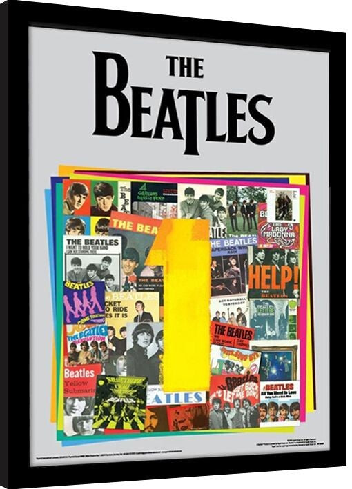 The Beatles - Albums Gerahmte Poster, Bilder, 30 × 40 cm