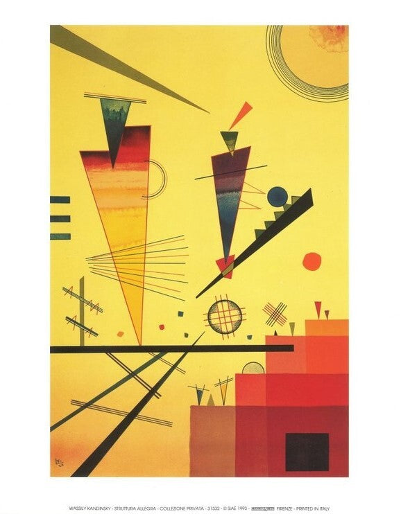 Kunstdruck Merry Structure, Wassily Kandinsky, 24 × 30 cm