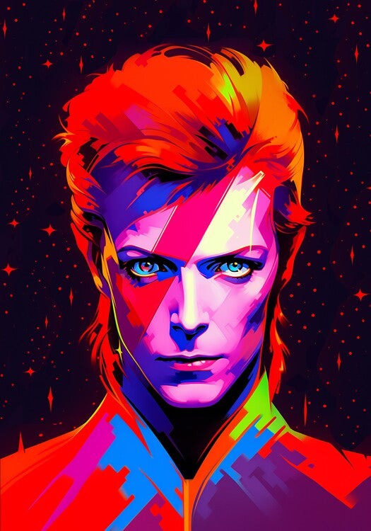 Leinwand Poster, Bilder Neo Bowie, 70 × 100 cm