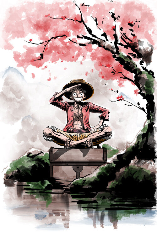 Leinwand Poster, Bilder Pirate under the tree, 60 × 90 cm