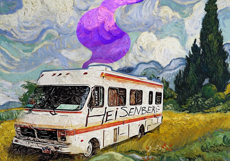 Leinwand Poster, Bilder Heisenberg Van Gogh, 100 × 70 cm