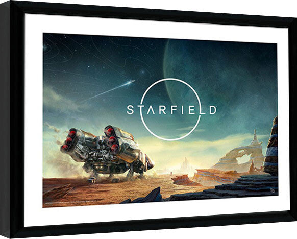 Starfield - Landing Gerahmte Poster, Bilder, 34 × 44.2 cm