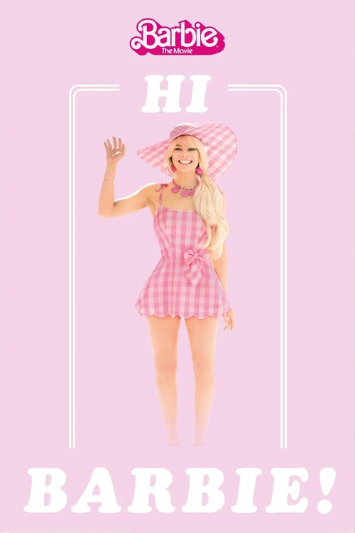 Barbie Movie - Hi Barbie Poster, Plakat, 61 × 91.5 cm