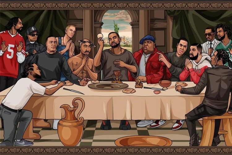 The Last Supper Of Hip Hop Poster, Plakat, 91.5 × 61 cm