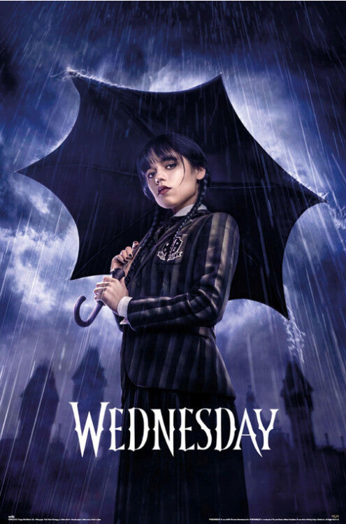Wednesday - Umbrella Poster, Plakat, 61 × 91.5 cm