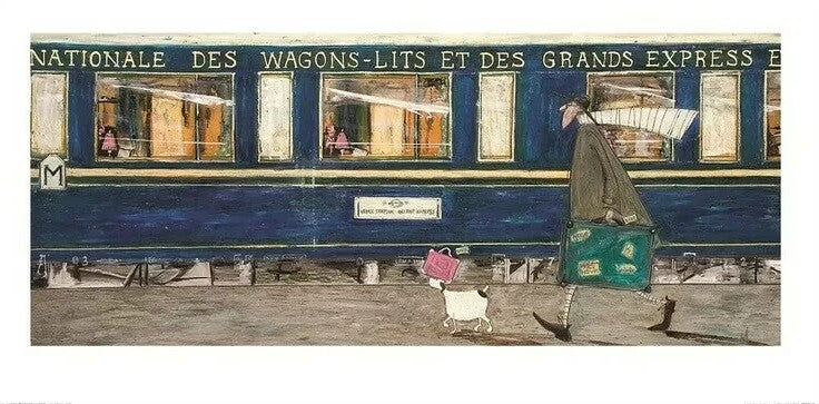 Kunstdruck Sam Toft - Orient Express Ooh La La, 60 × 30 cm