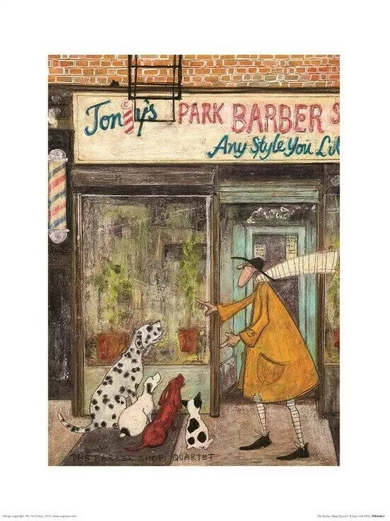Kunstdruck Sam Toft - The Barber Shop Quartet, 30 × 40 cm