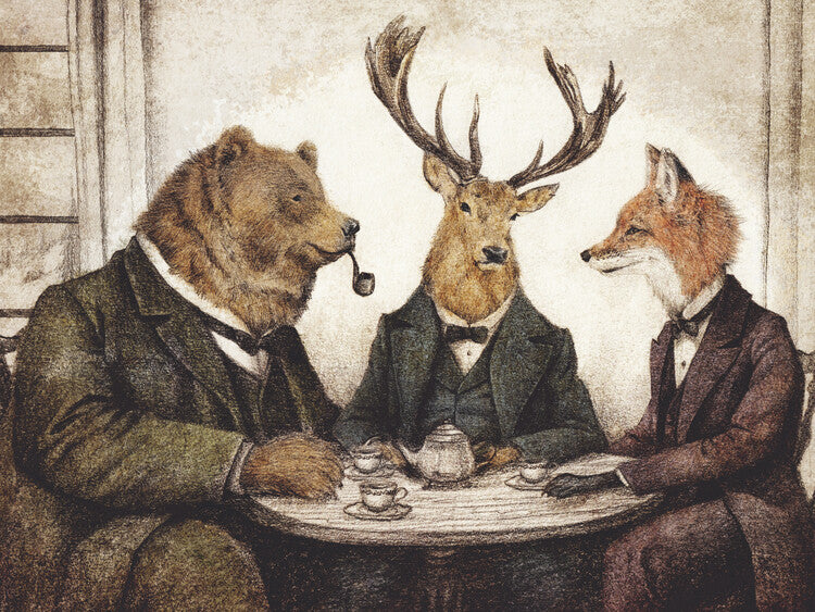 Leinwand Poster, Bilder Teatime, 80 × 60 cm