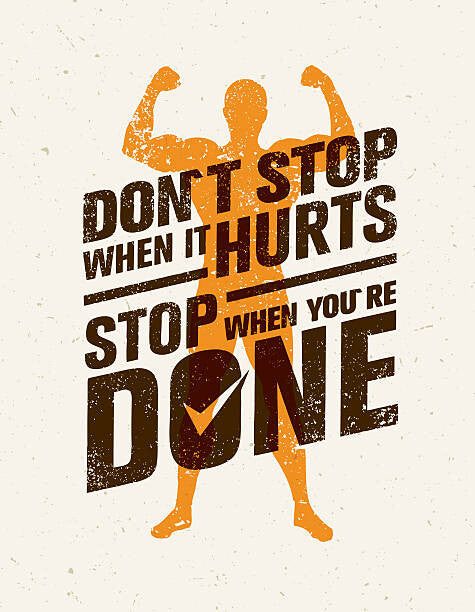 Leinwand Poster, Bilder Don`t Stop When It Hurts, Stop When You Are Done., subtropica, 70 × 90 cm