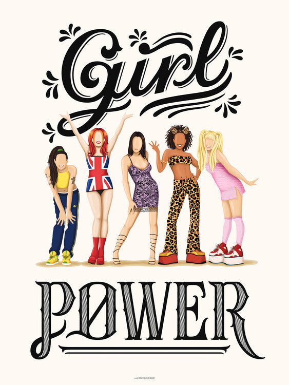 Leinwand Poster, Bilder Girl Power, Nour Tohme, 60 × 80 cm