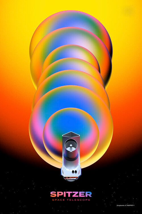 Leinwand Poster, Bilder Spitzer Space Telescope Poster., 60 × 90 cm