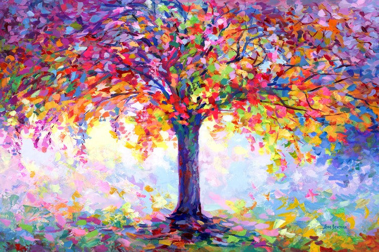 Leinwand Poster, Bilder Tree of Happiness, 90 × 60 cm