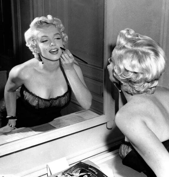 Leinwand Poster, Bilder On The Set, Marilyn Monroe., 70 × 75 cm