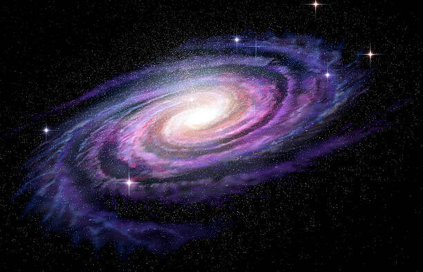 Leinwand Poster, Bilder Spiral Galaxy in deep spcae, 3D illustration, alex-mit, 100 × 65 cm