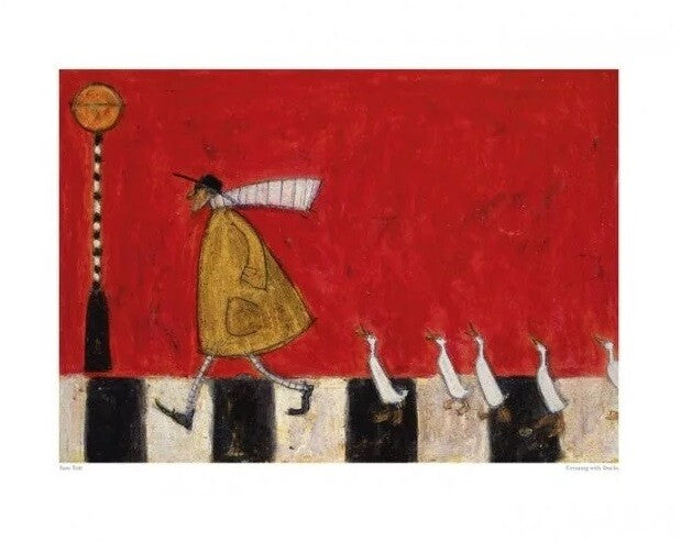 Kunstdruck Sam Toft - Crossing With Ducks, 50 × 40 cm