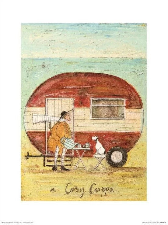Kunstdruck Sam Toft - A Cosy Cuppa, 60 × 80 cm