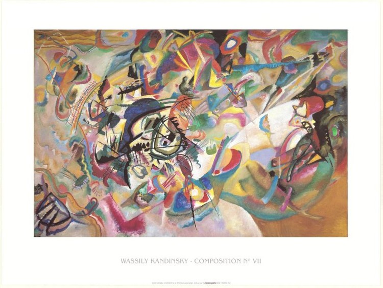 Kunstdruck Composition 1919, Kandinsky, 59.5 × 47.5 cm