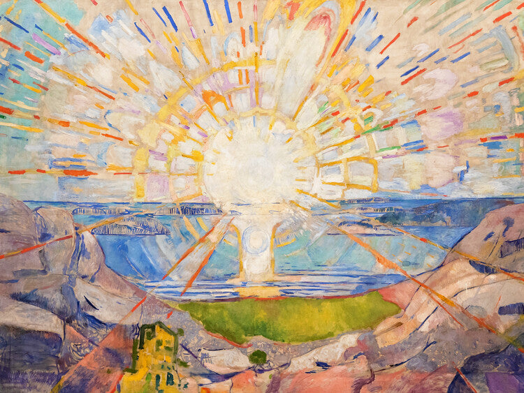 The Sun II, Edvard Munch Poster, Plakat, 40 × 30 cm