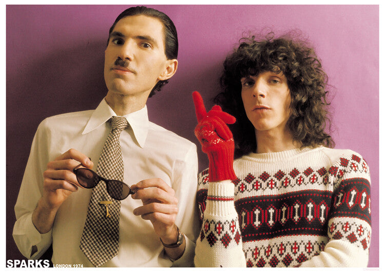 Sparks - London 1974 Poster, Plakat, 84.1 × 59.4 cm