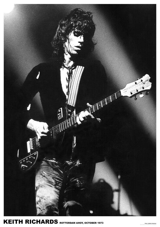 Rolling Stones / Keith Richards - Rotterdam 1973 Poster, Plakat, 59.4 × 84.1 cm