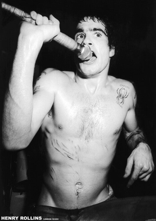 Henry Rollins - London 1983 Poster, Plakat, 59.4 × 84.1 cm