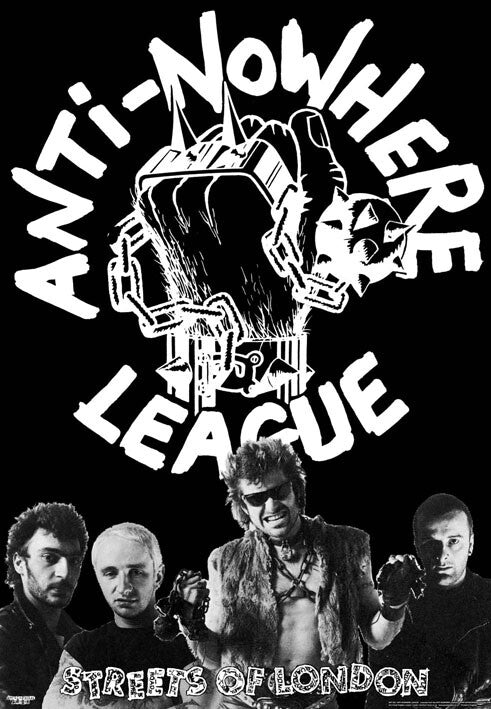 Anti Nowhere League - Streets Of London Poster, Plakat, 59.4 × 84.1 cm