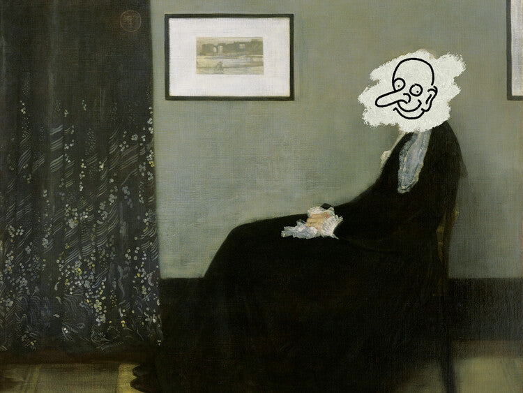 Leinwand Poster, Bilder Whistler's Mother, 80 × 60 cm