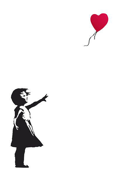 Banksy Street Art - Hope Poster, Plakat, 61 × 91.5 cm