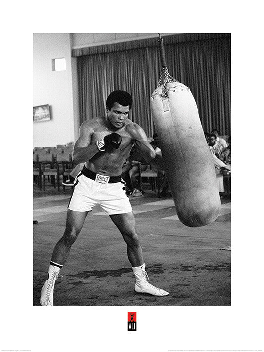 Kunstdruck Muhammad Ali - Punch Bag, 60 × 80 cm