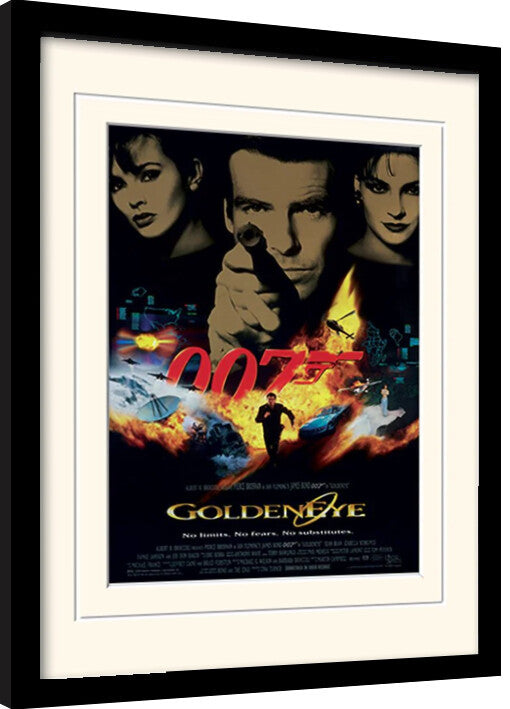 James Bond - Goldeneye Gerahmte Poster, Bilder, 34.3 × 44.5 cm