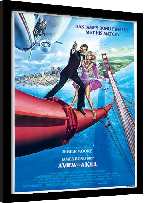 James Bond - A View To A Kill Gerahmte Poster, Bilder, 34.3 × 44.5 cm