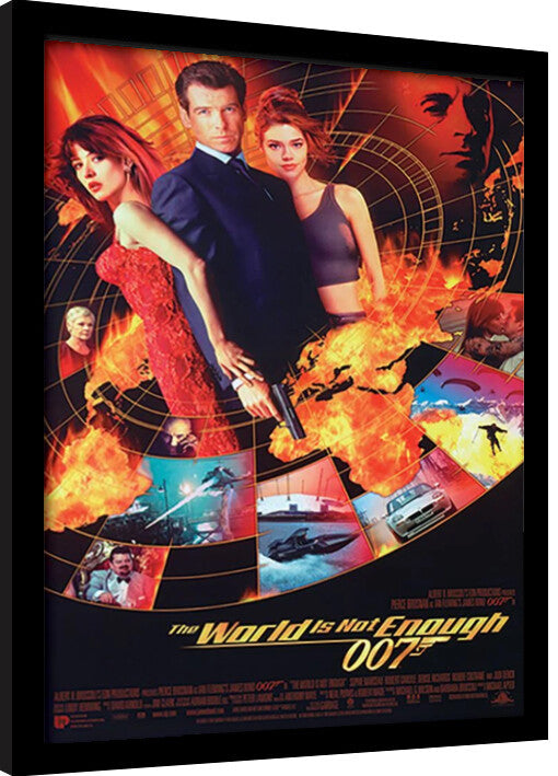 James Bond - World Not Enough Gerahmte Poster, Bilder, 34.3 × 44.5 cm